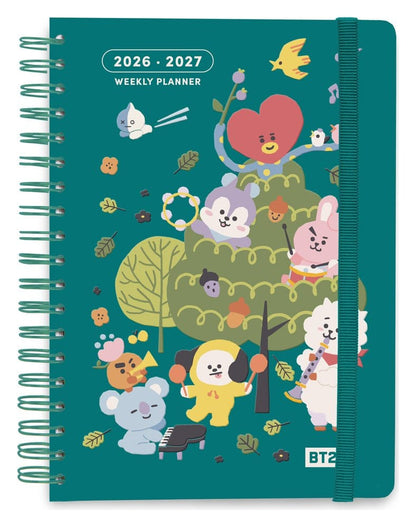 BT21 School Diary weekly planner 2026/2027 A5