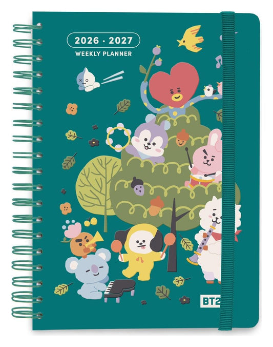 BT21 School Diary weekly planner 2026/2027 A5