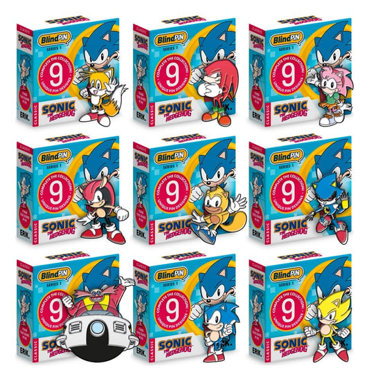 Sonic - The Hedgehog Pin Badges Series 1 Display (24)