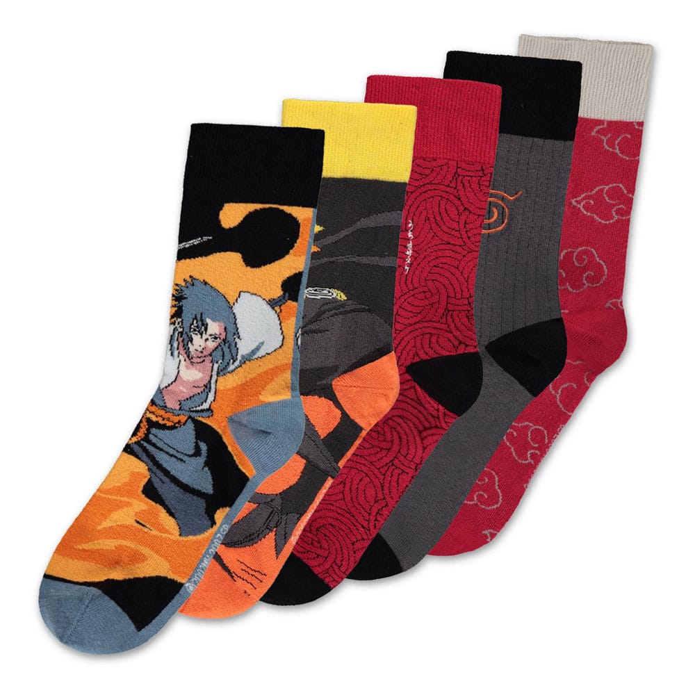 Naruto Shippuden Socks 5-Pack 39-42 Footwear