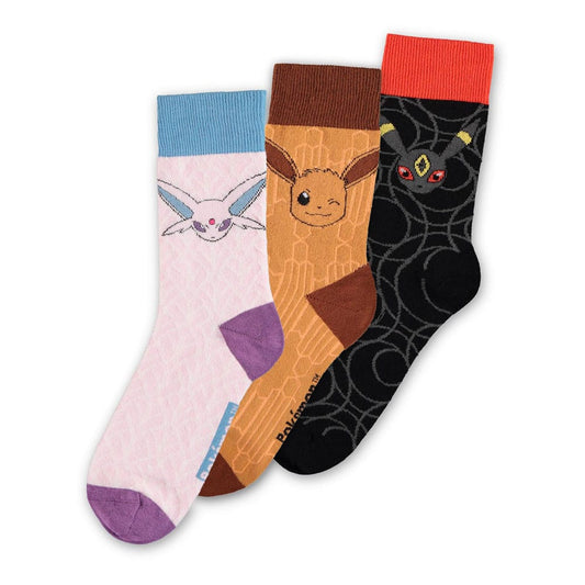 Pokémon Socks 3-Pack Eevee Evolution 2.0 39-42 Footwear