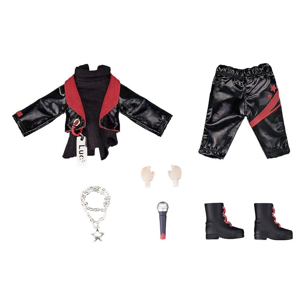 Original Character Accessories for Nendoroid Doll Figures Outfit Set: Idol Outfit - Boy (Deep Red) Action figures