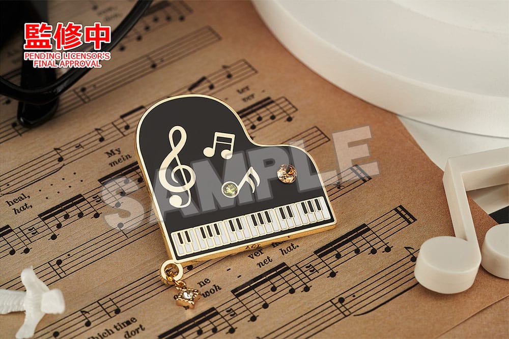 Your Lie in April Brooch Piano 7 cm Pins & Brooches
