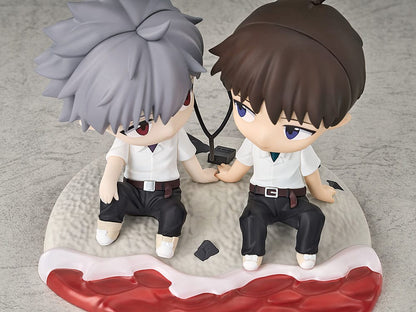 Rebuild of Evangelion Chibi Figure Shinji Ikari & Kaworu Nagisa 8 cm
