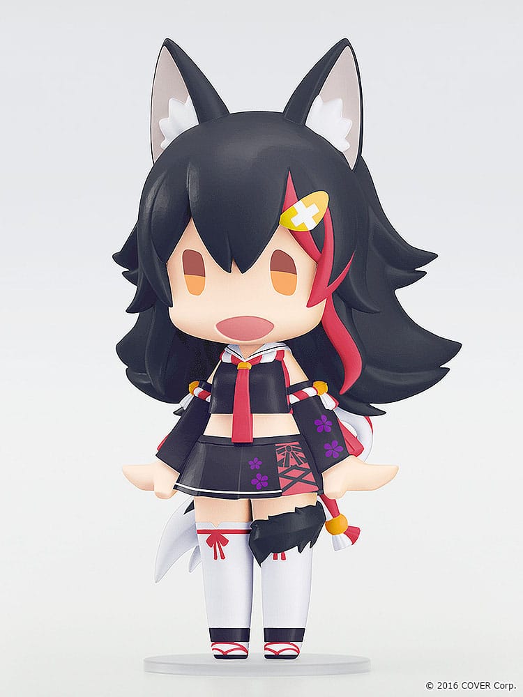 Hololive Production HELLO! GOOD SMILE Action Figure Ookami Mio 10 cm Action figures