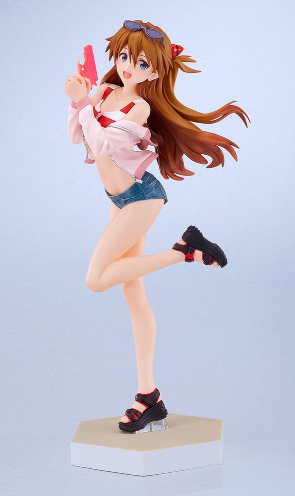 Rebuild of Evangelion Pop Up Parade L PVC Statue Beach Queens: Asuka Shikinami Langley 22 cm Statues
