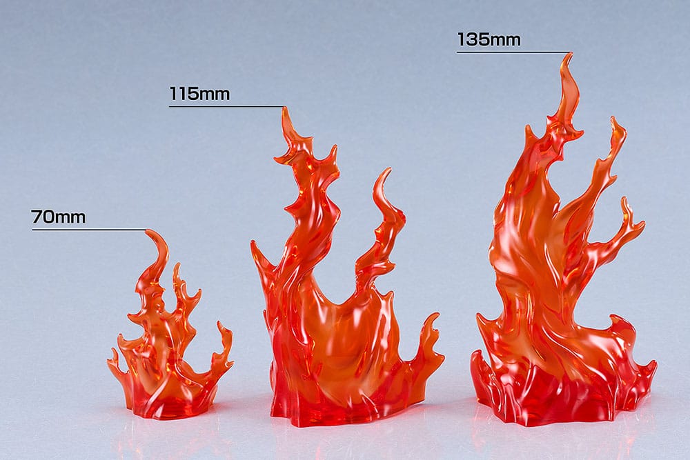 The Simple Effect Parts for Figures Flames: Red