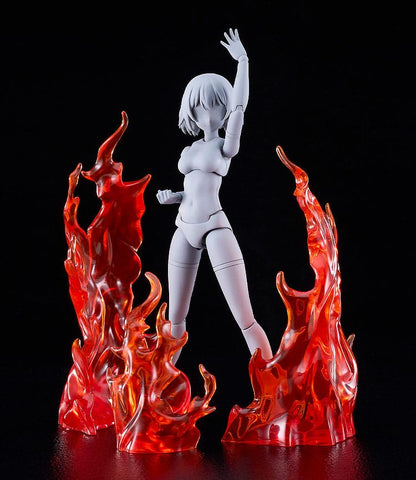 The Simple Effect Parts for Figures Flames: Red