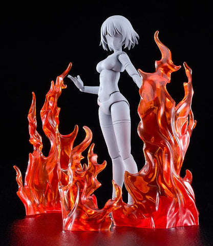 The Simple Effect Parts for Figures Flames: Red