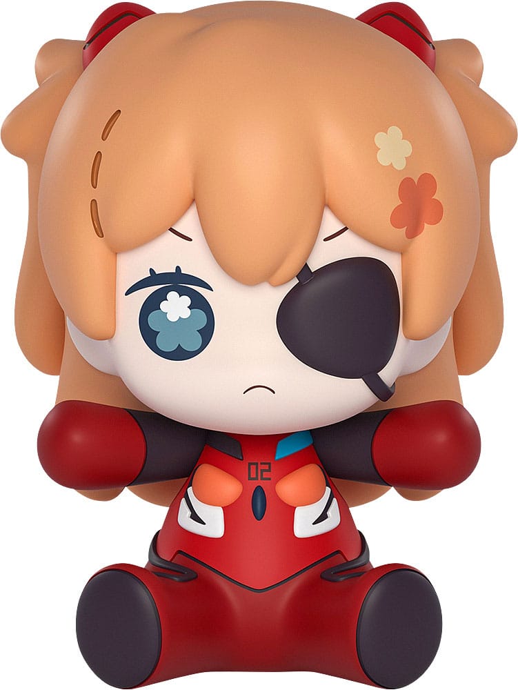 Neon Genesis Evangelion: Rebuild of Evangelion Huggy Good Smile Chibi Figure Asuka Shikinami Langley: Eye Patch Ver. 7