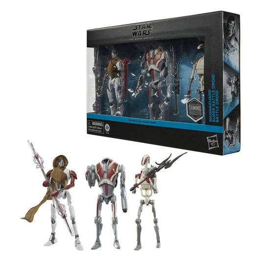 Star Wars Jedi: Survivor Black Series Action Figure 3-Pack Magna Guard, Super Battle Droid & Battle Droid