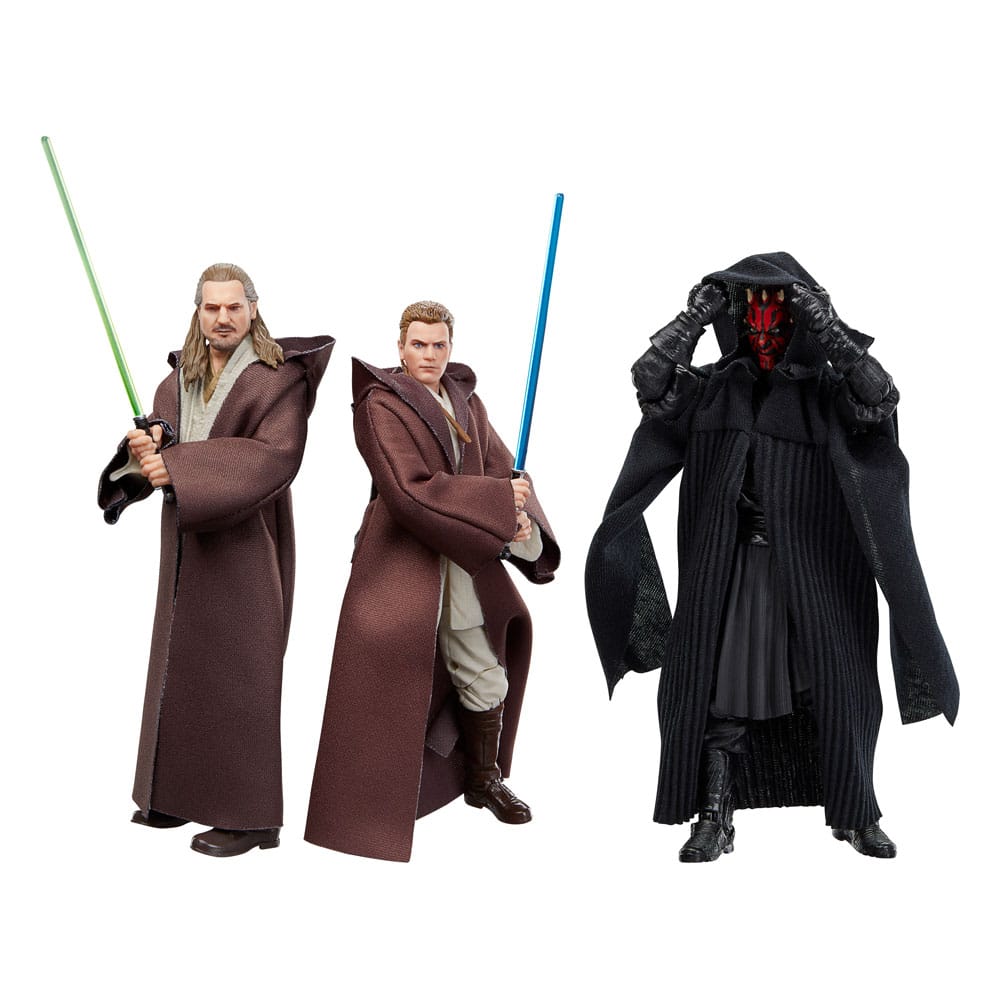 Star Wars Episode I Black Series Action Figure 3-Pack Qui-Gon Jinn Darth Maul Obi-Wan Kenobi 15 cm Action figures