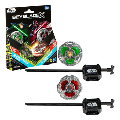 Beyblade X and Star Wars Collab Luke Skywalker 4-80B vs. Darth Vader 4-60B