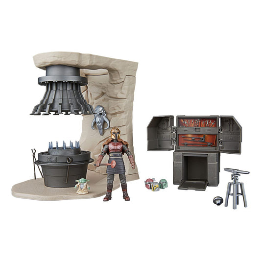 Star Wars The Mandalorian Vintage Collection The Armorer’s Forge with The Armorer (Lakeside Covert World) Playsets