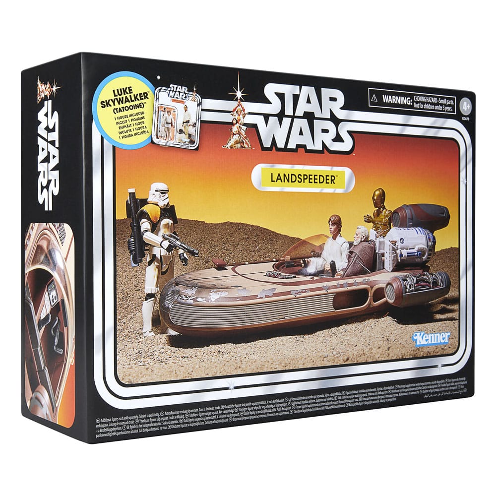 Star Wars Episode IV Vintage Collection Vehicle with Figure Landspeeder & Luke Skywalker (Tatooine)