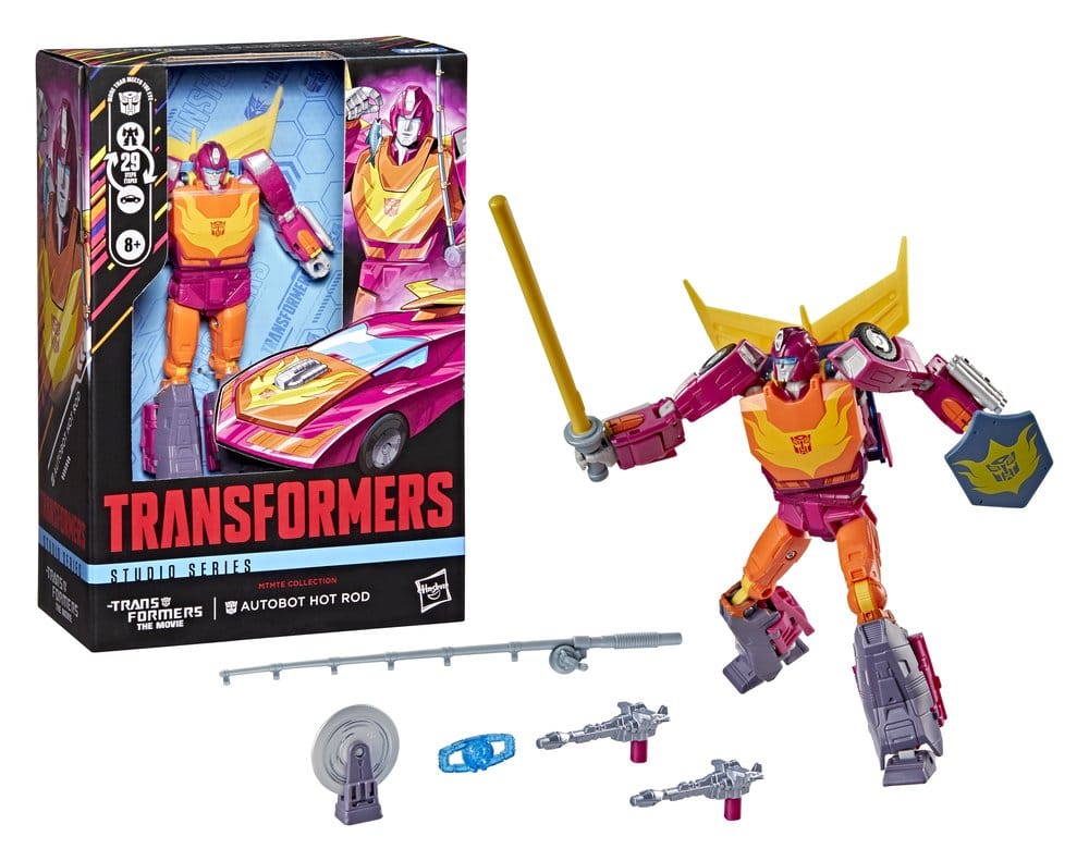 The Transformers: The Movie Studio Series Voyager Class Action Figure MTMTE Collection: Autobot Hot Rod 14 cm