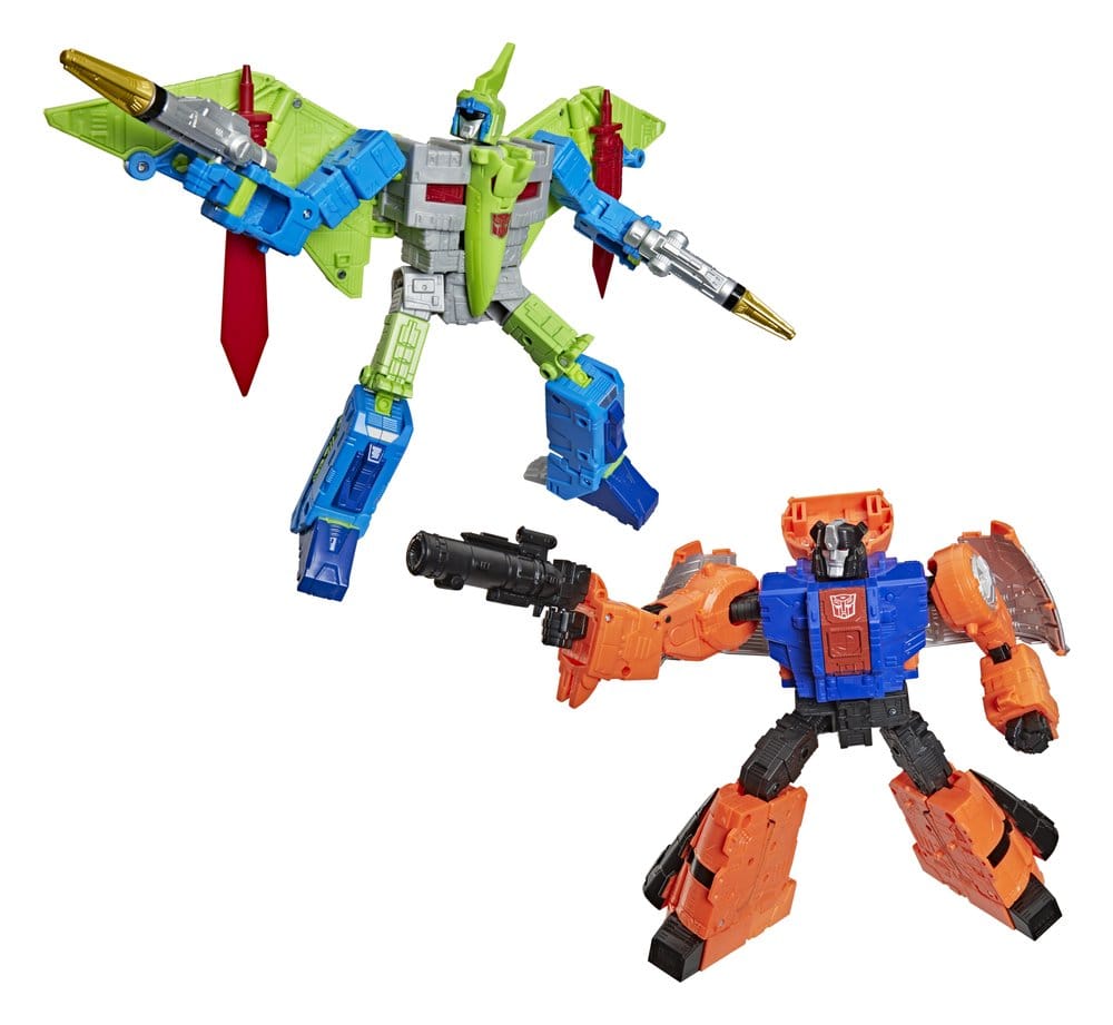 Transformers Age of the Primes Leader Class Action Figure 2-Pack G2 G2 Dinobot Swoop &amp; G2 Dinobot Sludge 19 cm