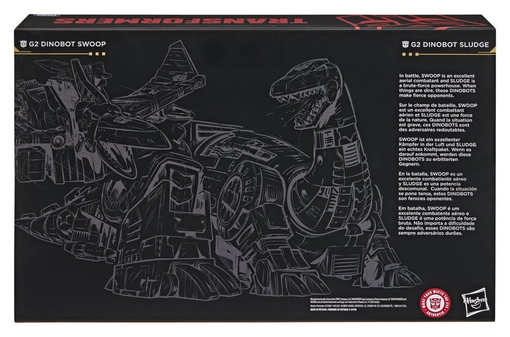 Transformers Age of the Primes Leader Class Action Figure 2-Pack G2 G2 Dinobot Swoop &amp; G2 Dinobot Sludge 19 cm