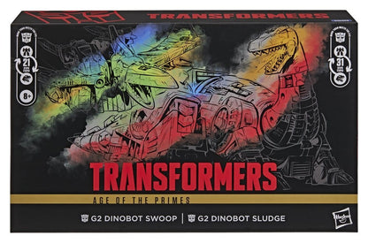 Transformers Age of the Primes Leader Class Action Figure 2-Pack G2 G2 Dinobot Swoop &amp; G2 Dinobot Sludge 19 cm