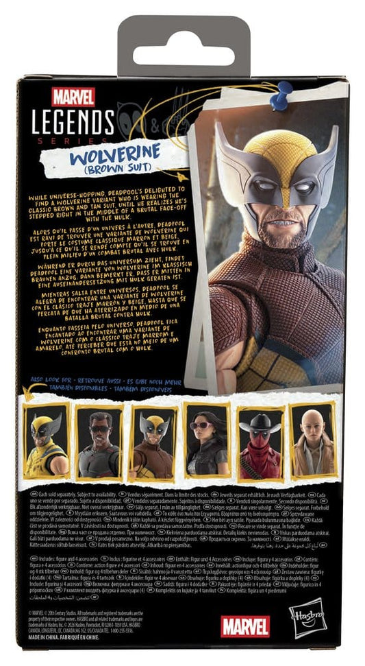 Deadpool & Wolverine Marvel Legends Action Figure Wolverine (Brown Suit) 15 cm