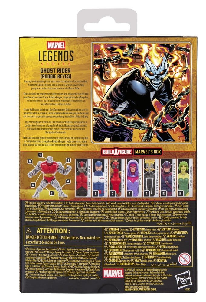 Marvel Legends Action Figure Ghost Rider (Robbie Reyes) (BAF: Marvel's Box) 15 cm