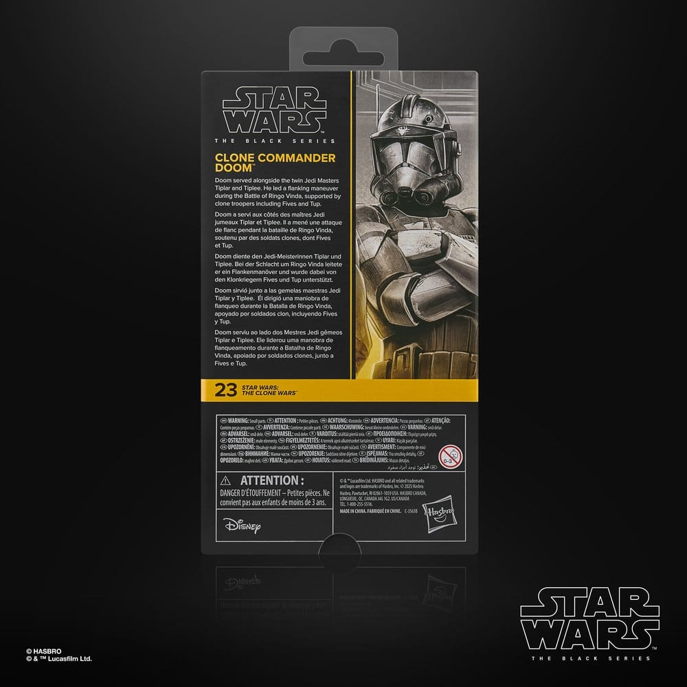 Star Wars: The Clone Wars Black Series Action Figure Clone Commander Doom 15 cm