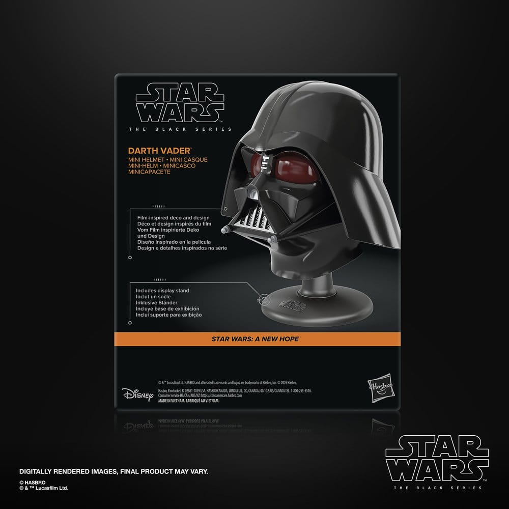 Star Wars Episode IV Black Series Mini Helmet Darth Vader 15 cm