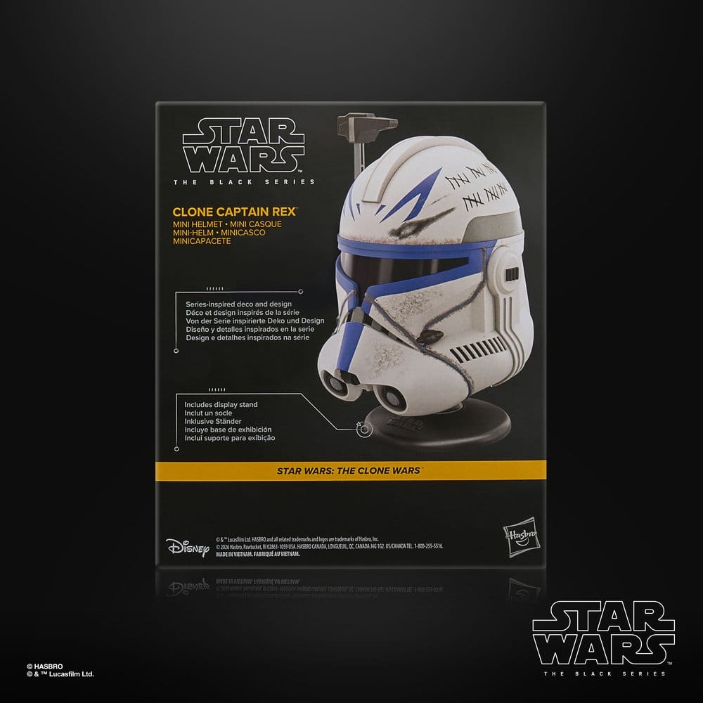 Star Wars: The Clone Wars Black Series Mini Helmet Clone Captain Rex 15 cm