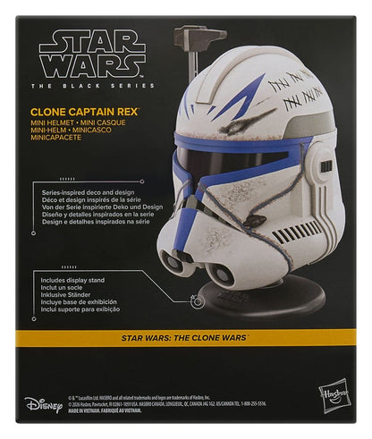 Star Wars: The Clone Wars Black Series Mini Helmet Clone Captain Rex 15 cm