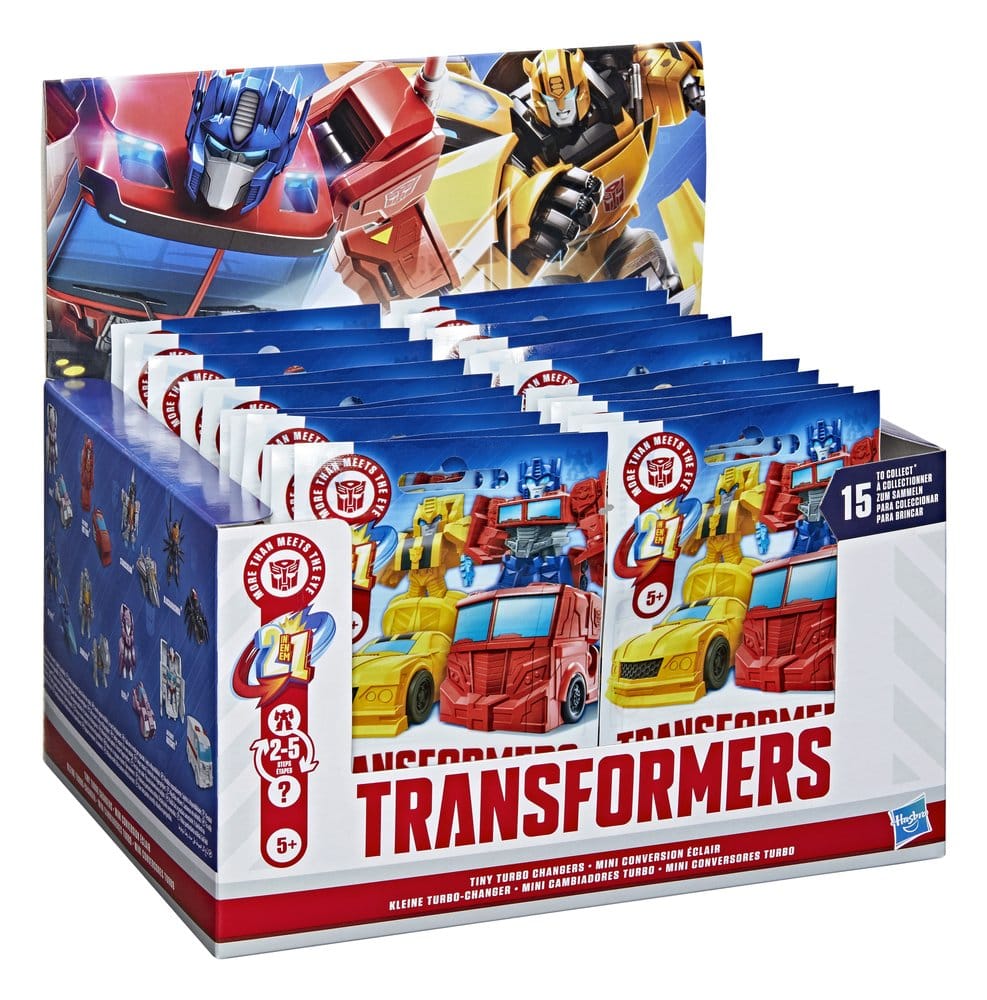Transformers Mini Action Figures 4 cm Tiny Turbo Changers Blind Box Display (24)