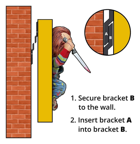 Chucky (Child´s Play) Wall Sculpture 1/2 Bride of Chucky 22 x 23 x 38 cm