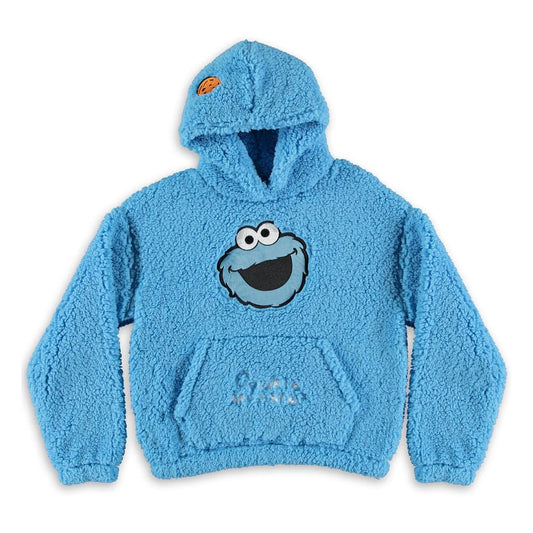 Sesame Street Teddy Hooded Sweater Cookie Monster Size S Sweaters
