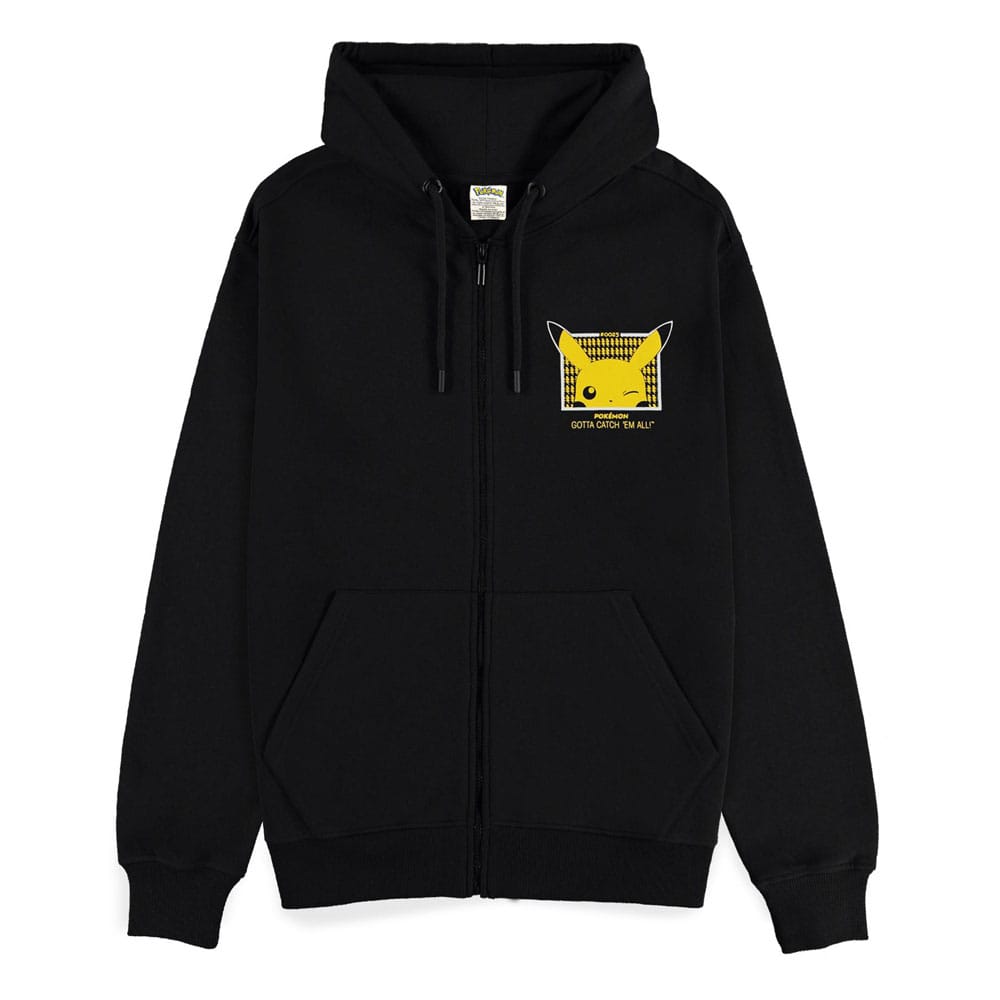 Pokémon Zipper Hoodie Gotta Catch 'em All Pikachu Size S