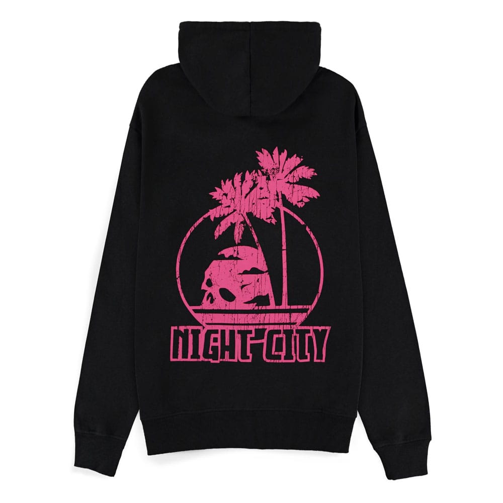 Cyberpunk 2077 Zipper Hoodie Night City Size M