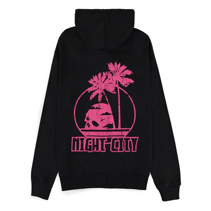 Cyberpunk 2077 Zipper Hoodie Night City Size L