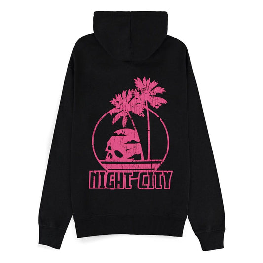 Cyberpunk 2077 Zipper Hoodie Night City Size L