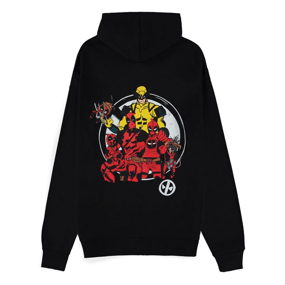 Deadpool Zipper Hoodie Sweater Family Portrait Size L