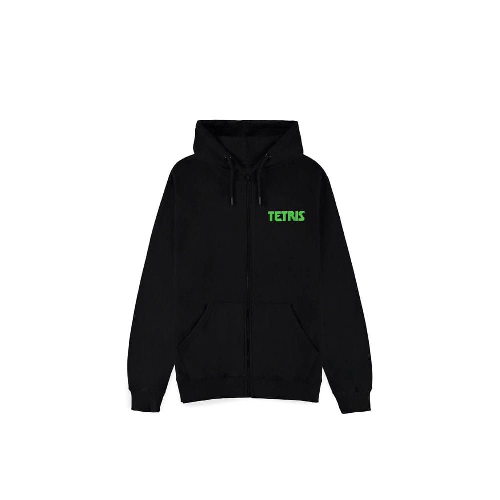 Tetris Zipper Hoodie Game Over  Size L