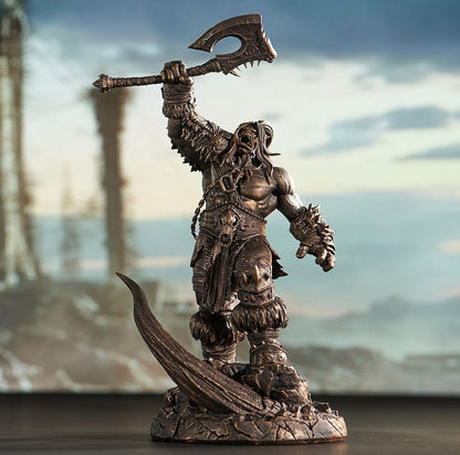 World of Warcraft Statue 1/10 Bronze Coloured Edition Grommash Hellscream 31 cm