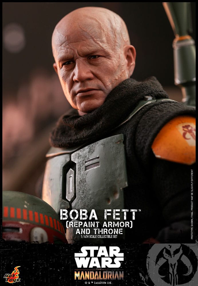 Star Wars: The Mandalorian Action Figure 1/6 Boba Fett Repaint Armor and Throne Special Edition 30 cm