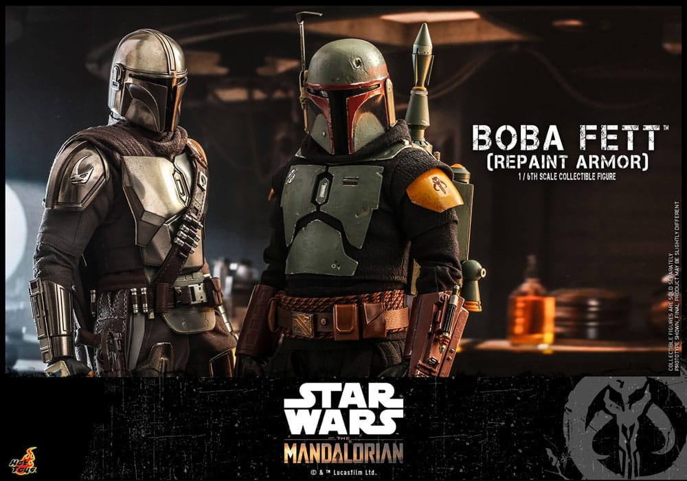 Star Wars: The Mandalorian Action Figure 1/6 Boba Fett Repaint Armor Special Edition 30 cm