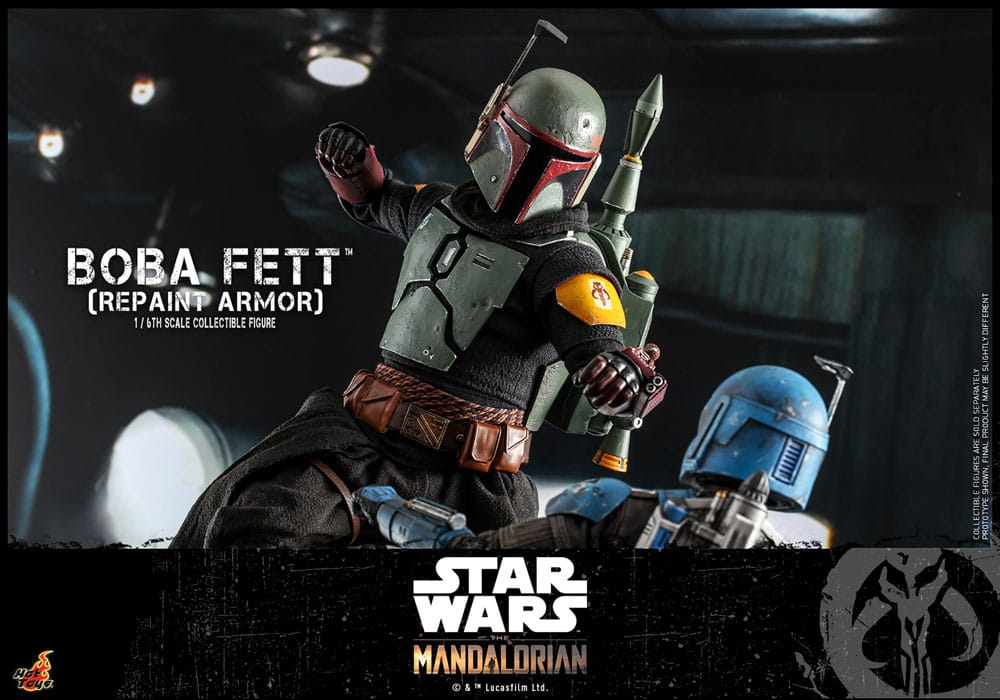 Star Wars: The Mandalorian Action Figure 1/6 Boba Fett Repaint Armor Special Edition 30 cm Action figures