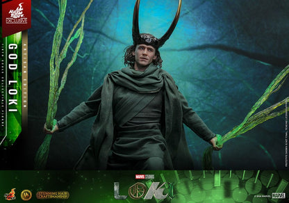 Loki DX Action Figure 1/6 God Loki Artisan Edition Hot Toys Exclusive 31 cm