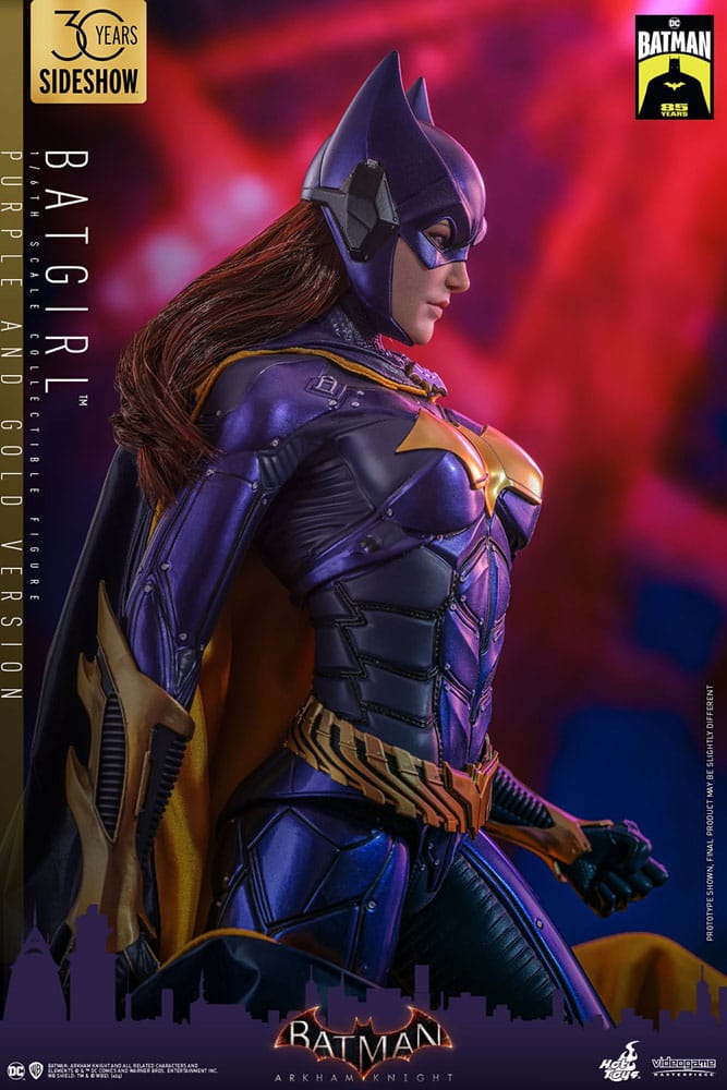 Batman Arkham Knight Videogame Masterpiece Action Figure 1/6 Batgirl (Purple and Gold Version) Exclusive 30 cm Action