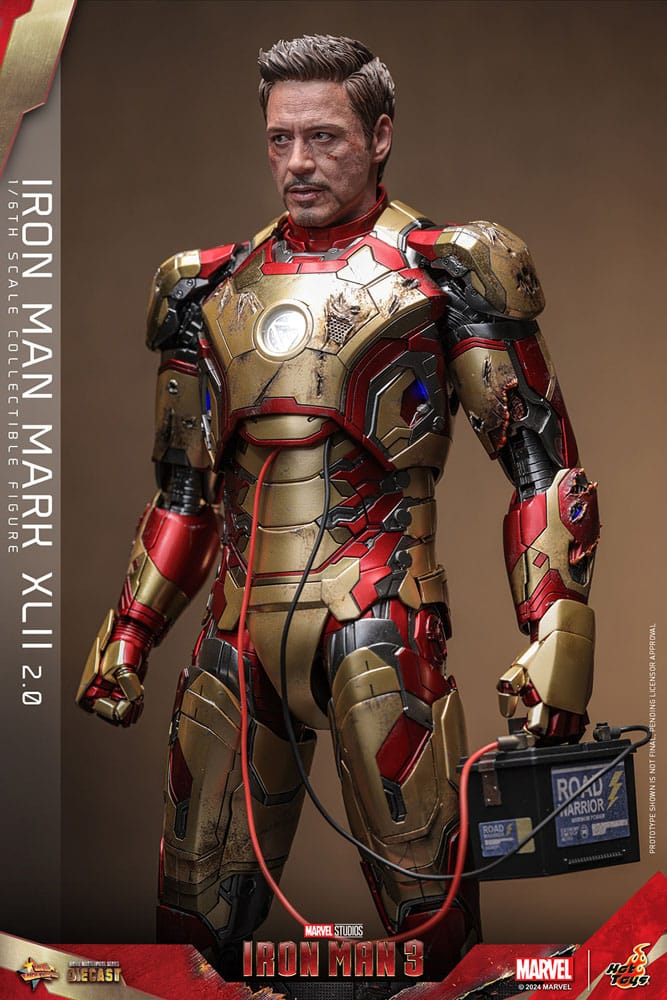 Iron Man 3 Movie Masterpiece Diecast Action Figure 1/6 Iron Man Mark XLII (2.0) 32 cm Action figures