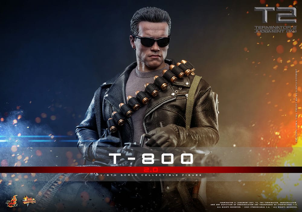 Terminator 2 Movie Masterpiece Action Figure 1/6 T-800 2.0 32 cm