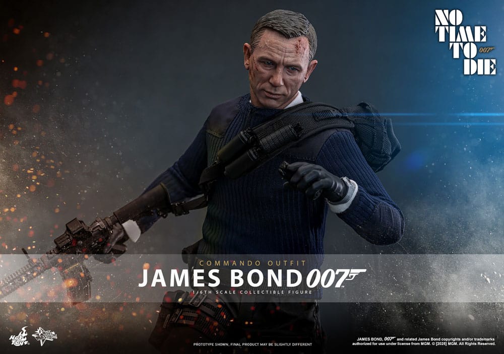 No Time To Die Movie Masterpiece Action Figure 1/6 James Bond (Commando Outfit) Hot Toys Exclusive 30 cm
