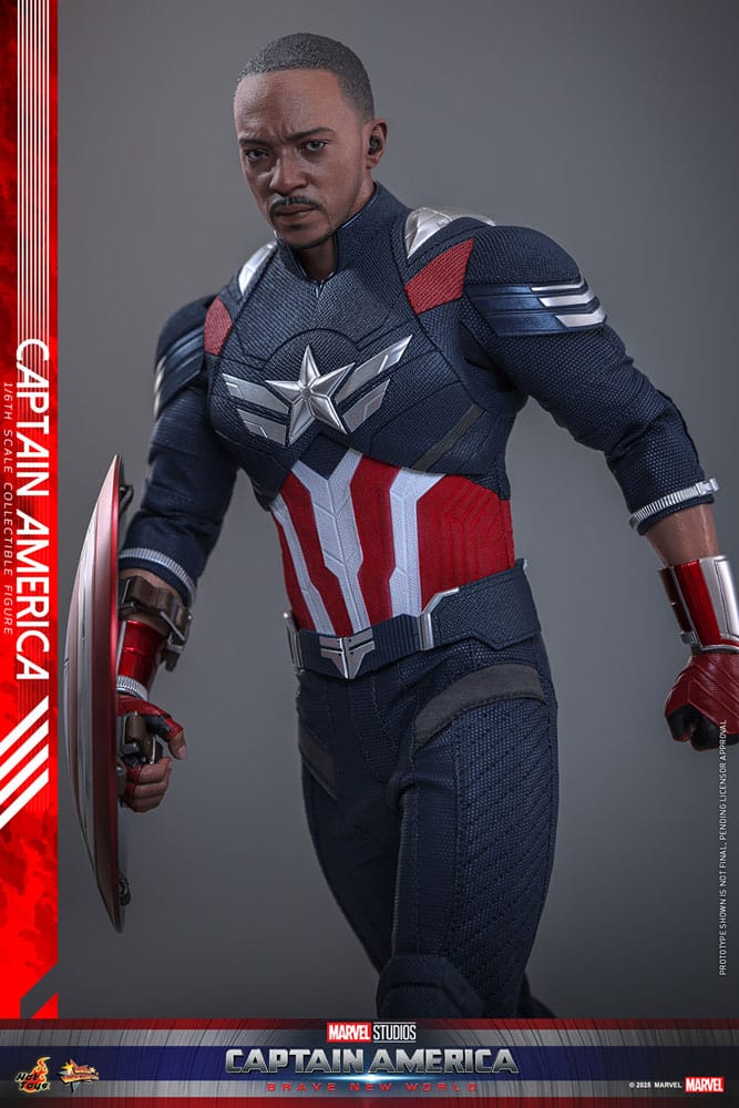 Captain America: Brave New World Movie Masterpiece Action Figure 1/6 Captain America 30 cm Action figures
