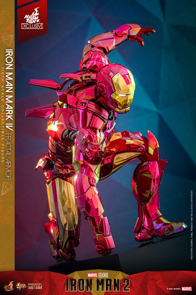 Iron Man Movie Masterpiece Diecast Action Figure 1/6 Iron Man Mark VI (Fractal Armor) Hot Toys Exclusive 33 cm Action