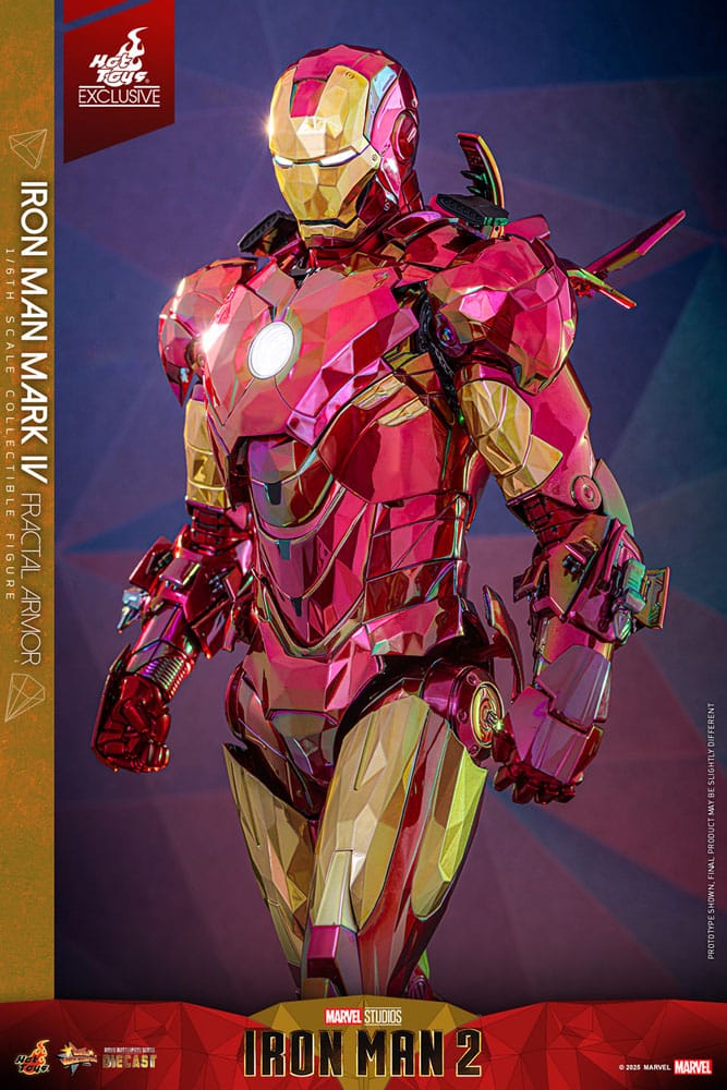 Iron Man Movie Masterpiece Diecast Action Figure 1/6 Iron Man Mark VI (Fractal Armor) Hot Toys Exclusive 33 cm Action